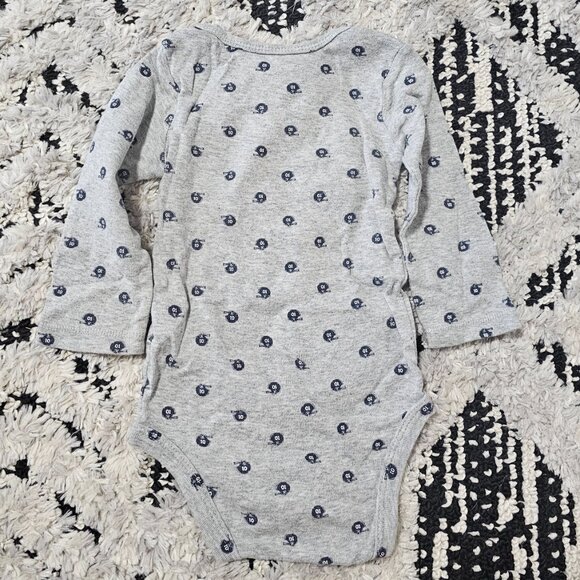 Carter's Baby Boy 2 piece Long Sleeve Football Bodysuits 12M - Picture 5 of 8